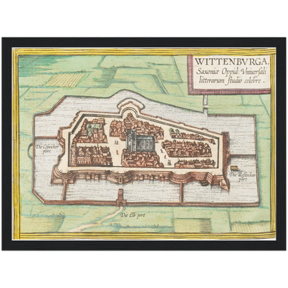 Historical city map  Test product horizontal 3 sizes