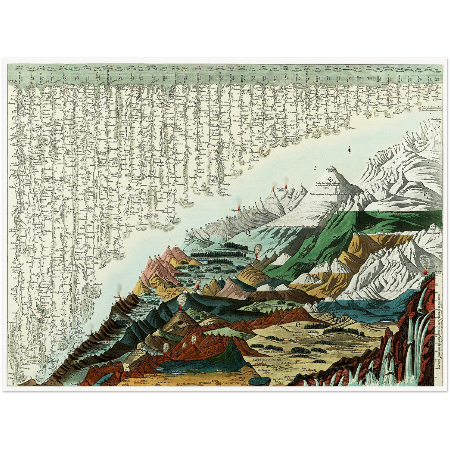 Historical city map  Test product horizontal 3 sizes