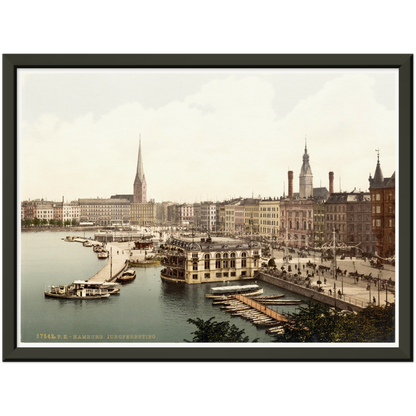 Historische Ansicht Hamburg Jungfernstieg um 1895