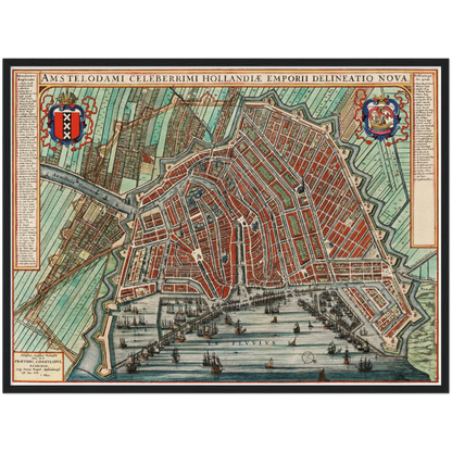 Historischer Stadtplan Amsterdam um 1649