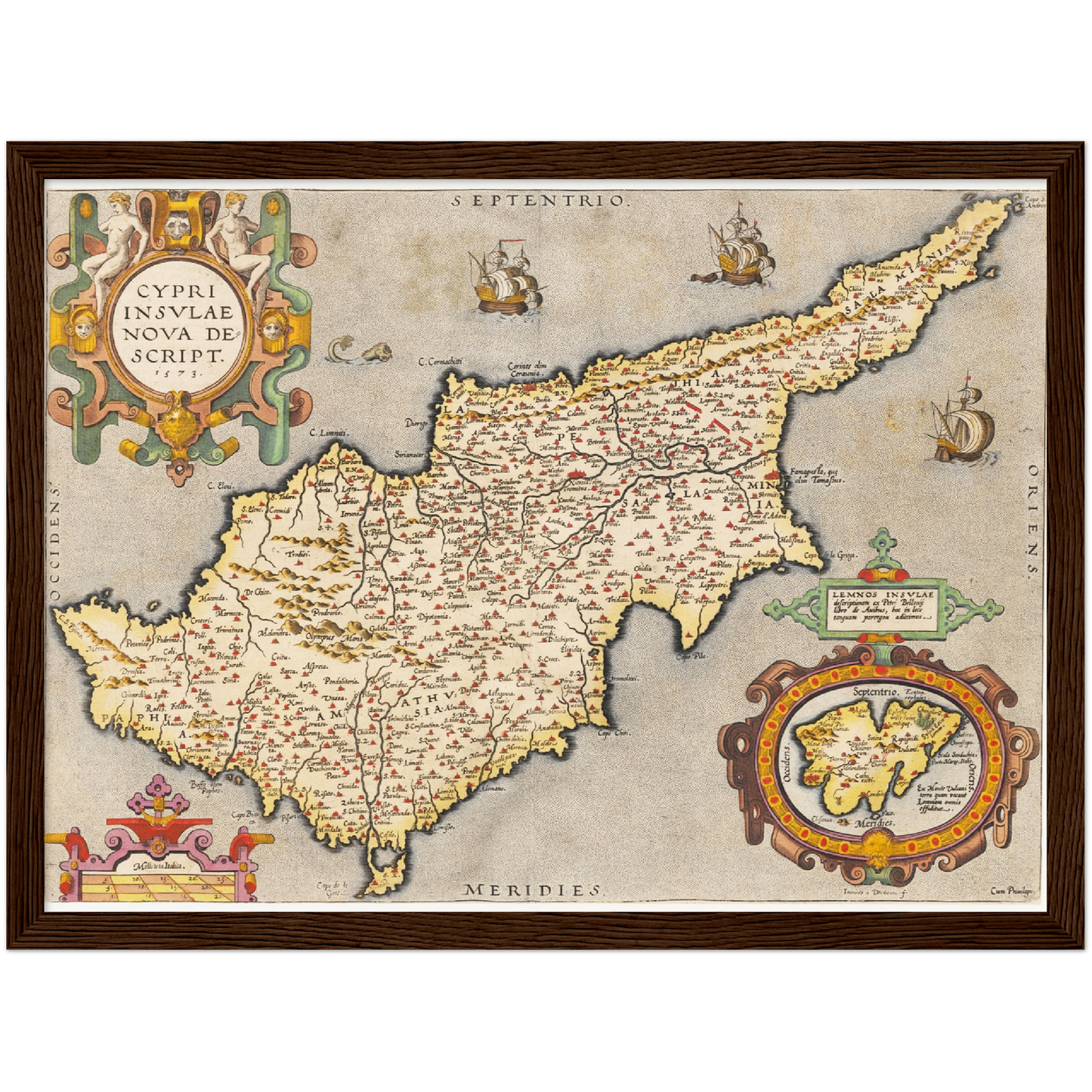 Historical city map  Test product horizontal 3 sizes