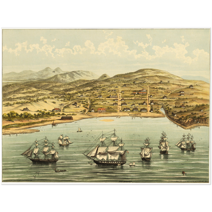 Historical city map  Test product horizontal 3 sizes