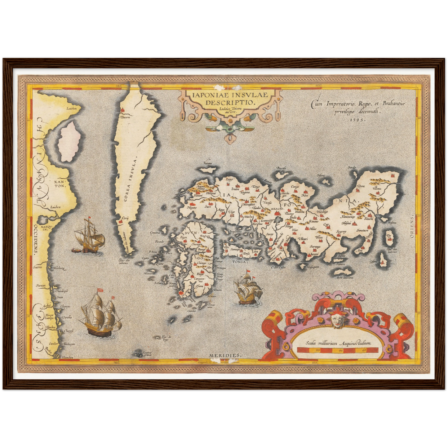 Historical city map  Test product horizontal 3 sizes
