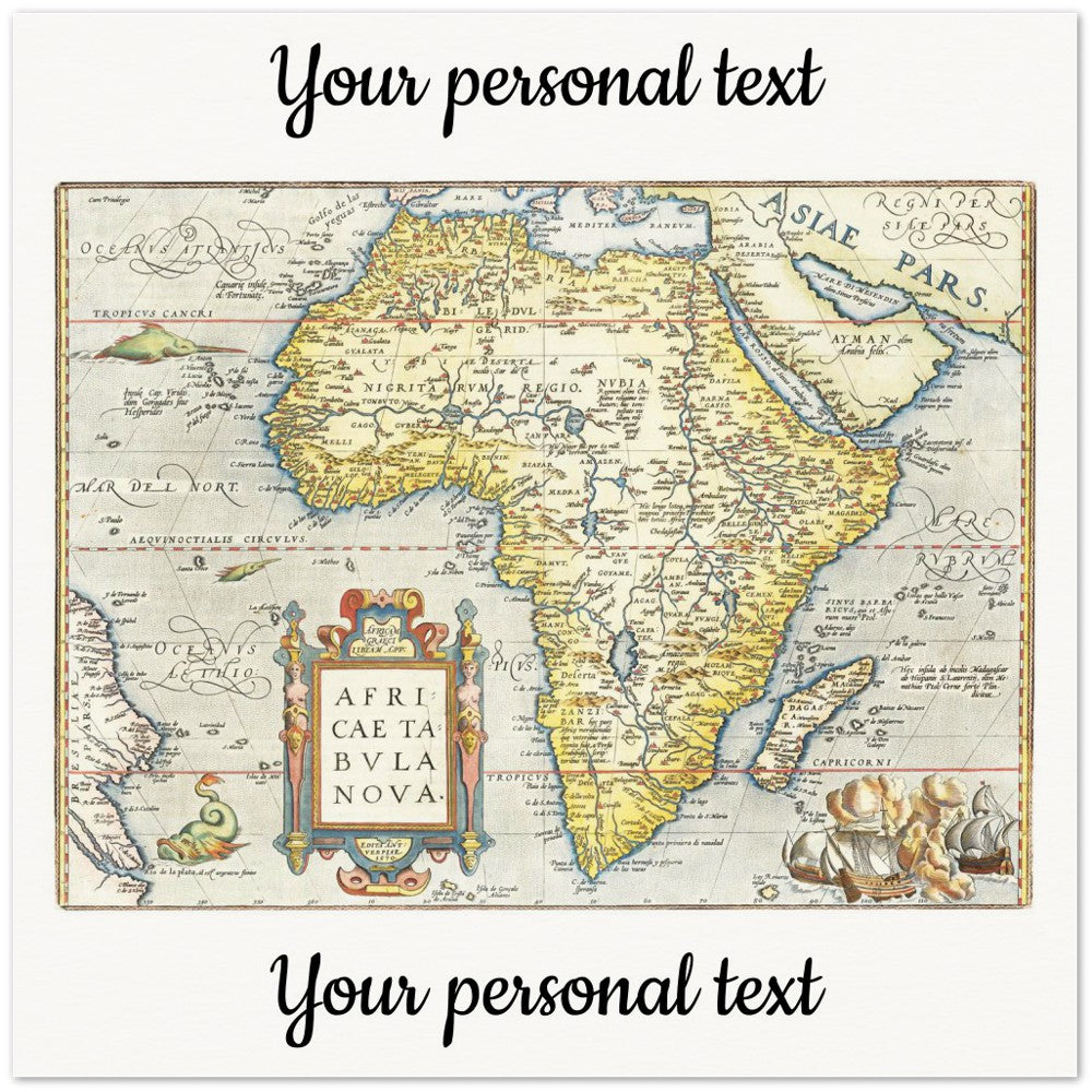 Personalisierte historische Herkunftskarte