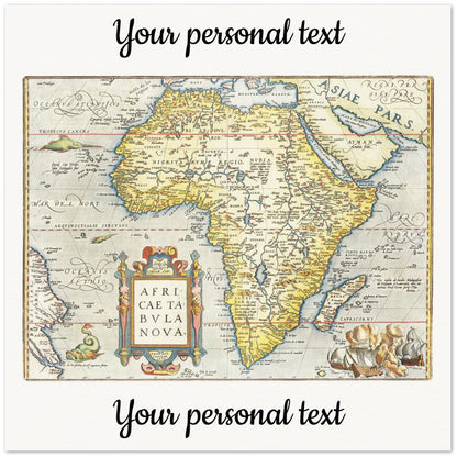 Personalisierte historische Herkunftskarte