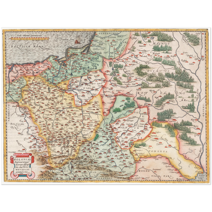 Historical city map  Test product horizontal 3 sizes