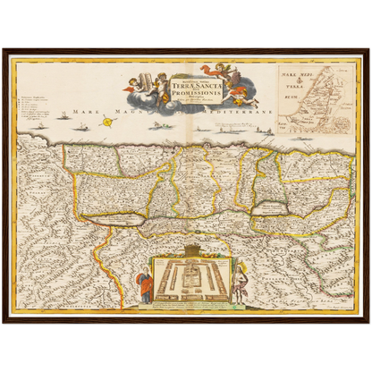 Historical city map  Test product horizontal 3 sizes