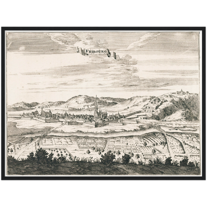 Historical city map  Test product horizontal 3 sizes