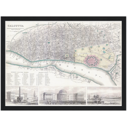 Historical city map  Test product horizontal 3 sizes