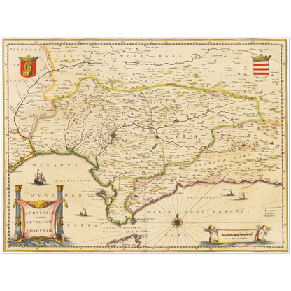 Historical city map  Test product horizontal 3 sizes