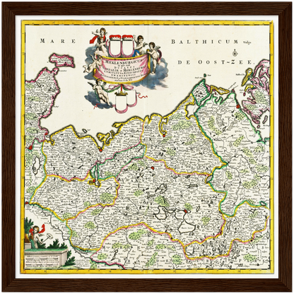 Historical city map  Test product horizontal 3 sizes