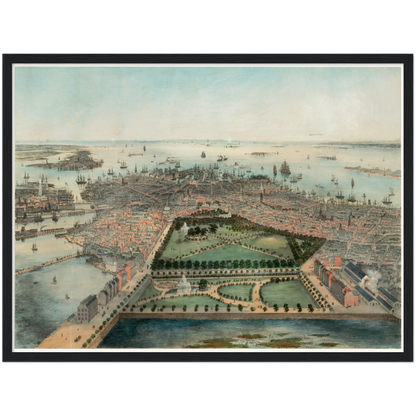 Historical city map  Test product horizontal 3 sizes