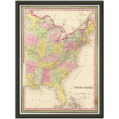 Historical city map  Test product horizontal 3 sizes