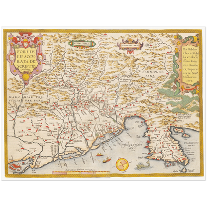 Historical city map  Test product horizontal 3 sizes