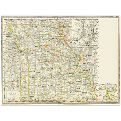 Historical city map  Test product horizontal 3 sizes