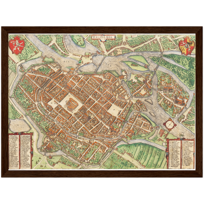 Historical city map  Test product horizontal 3 sizes
