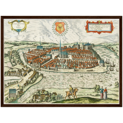 Historical city map  Test product horizontal 3 sizes