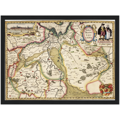 Historical city map  Test product horizontal 3 sizes