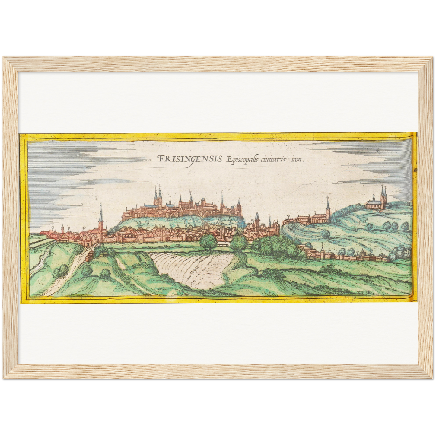 Historical city map  Test product horizontal 3 sizes