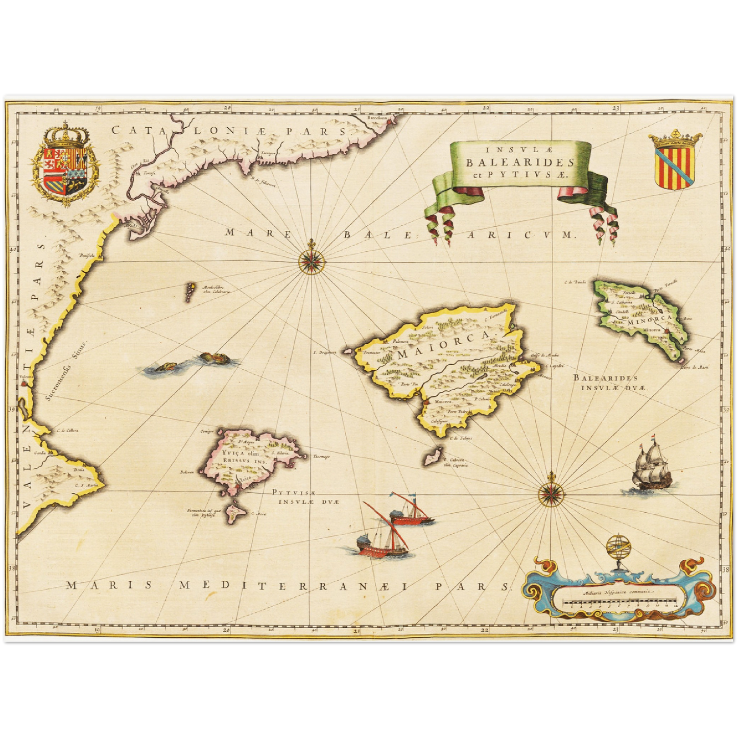 Historical city map  Test product horizontal 3 sizes