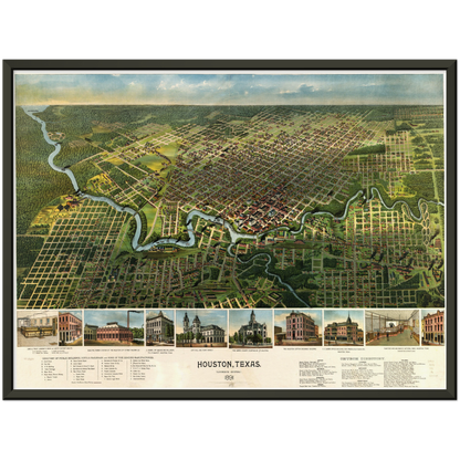 Historical city map  Test product horizontal 3 sizes