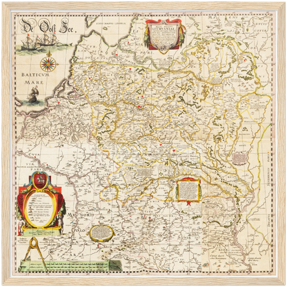 Historical city map  Test product horizontal 3 sizes