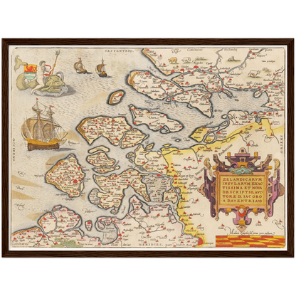 Historical city map  Test product horizontal 3 sizes