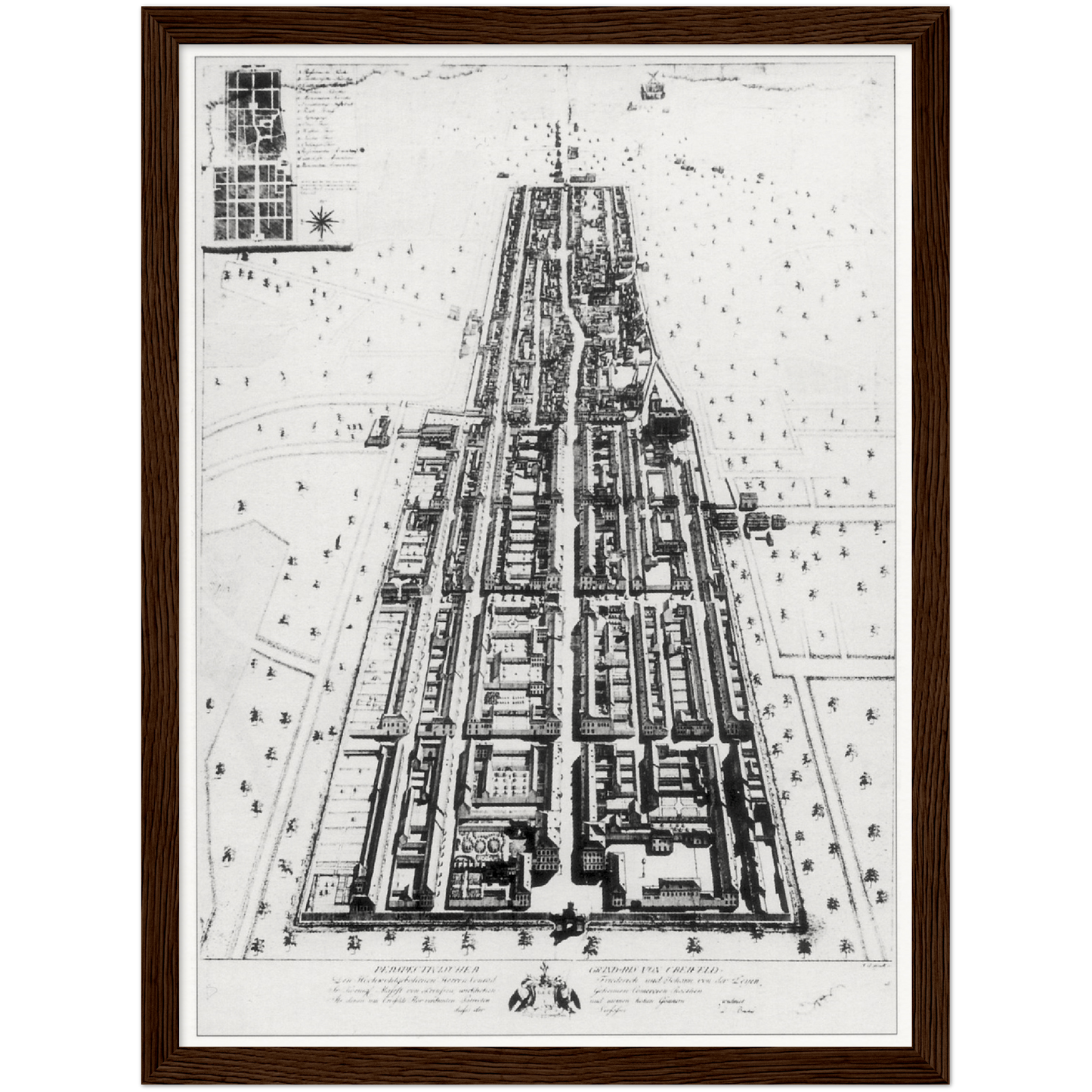 Historical city map  Test product horizontal 3 sizes
