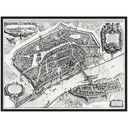 Historical city map  Test product horizontal 3 sizes