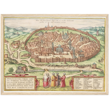 Historical city map  Test product horizontal 3 sizes