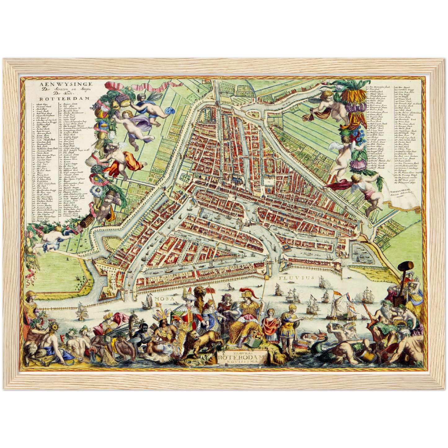 Historical city map  Test product horizontal 3 sizes