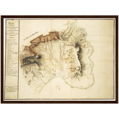 Historical city map  Test product horizontal 3 sizes