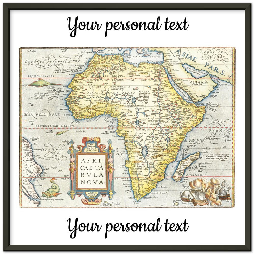 Personalisierte historische Herkunftskarte