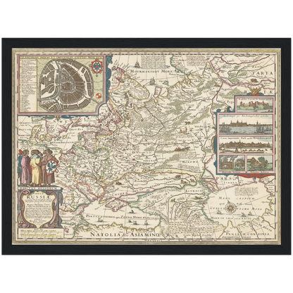 Historical city map  Test product horizontal 3 sizes