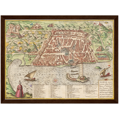 Historical city map  Test product horizontal 3 sizes