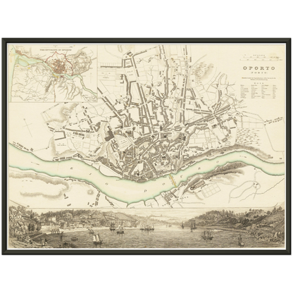 Historical city map  Test product horizontal 3 sizes