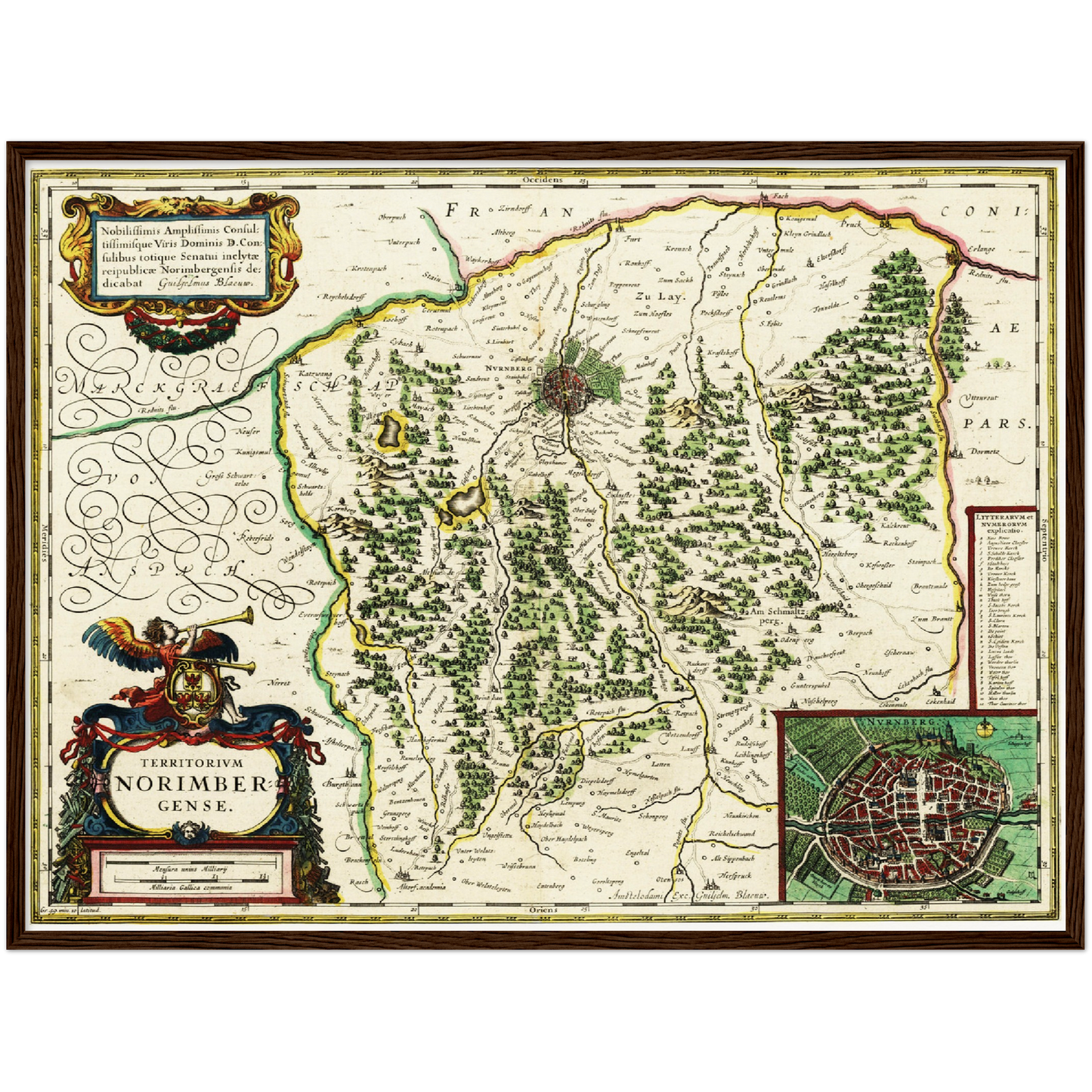 Historical city map  Test product horizontal 3 sizes