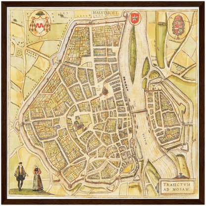 Historical city map  Test product horizontal 3 sizes