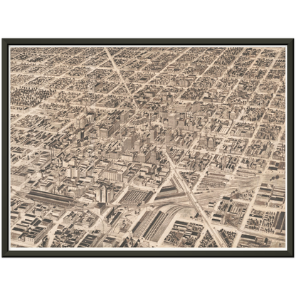 Historical city map  Test product horizontal 3 sizes