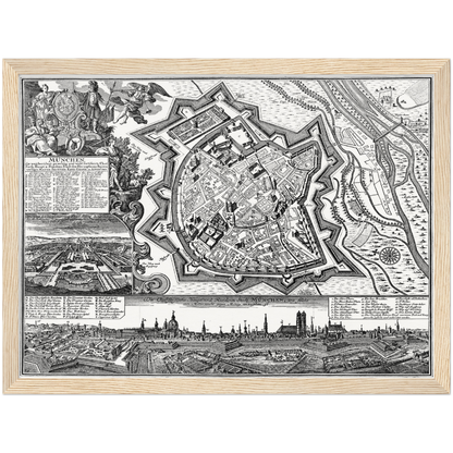 Historical city map  Test product horizontal 3 sizes