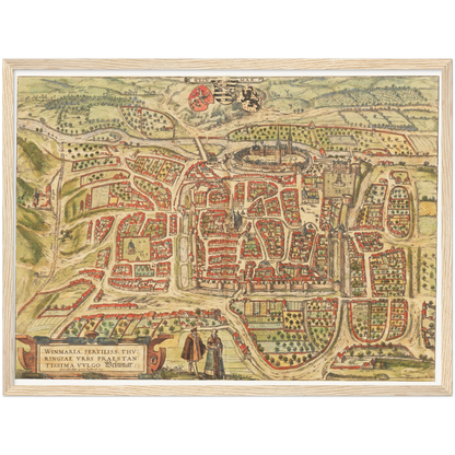 Historical city map  Test product horizontal 3 sizes