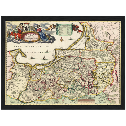 Historical city map  Test product horizontal 3 sizes