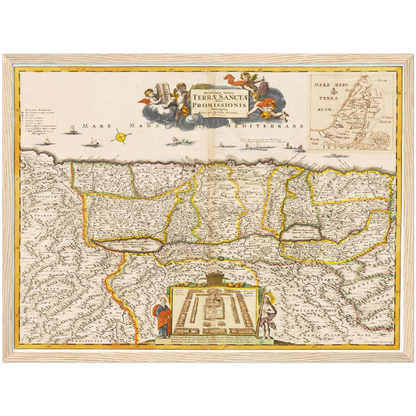 Historical city map  Test product horizontal 3 sizes