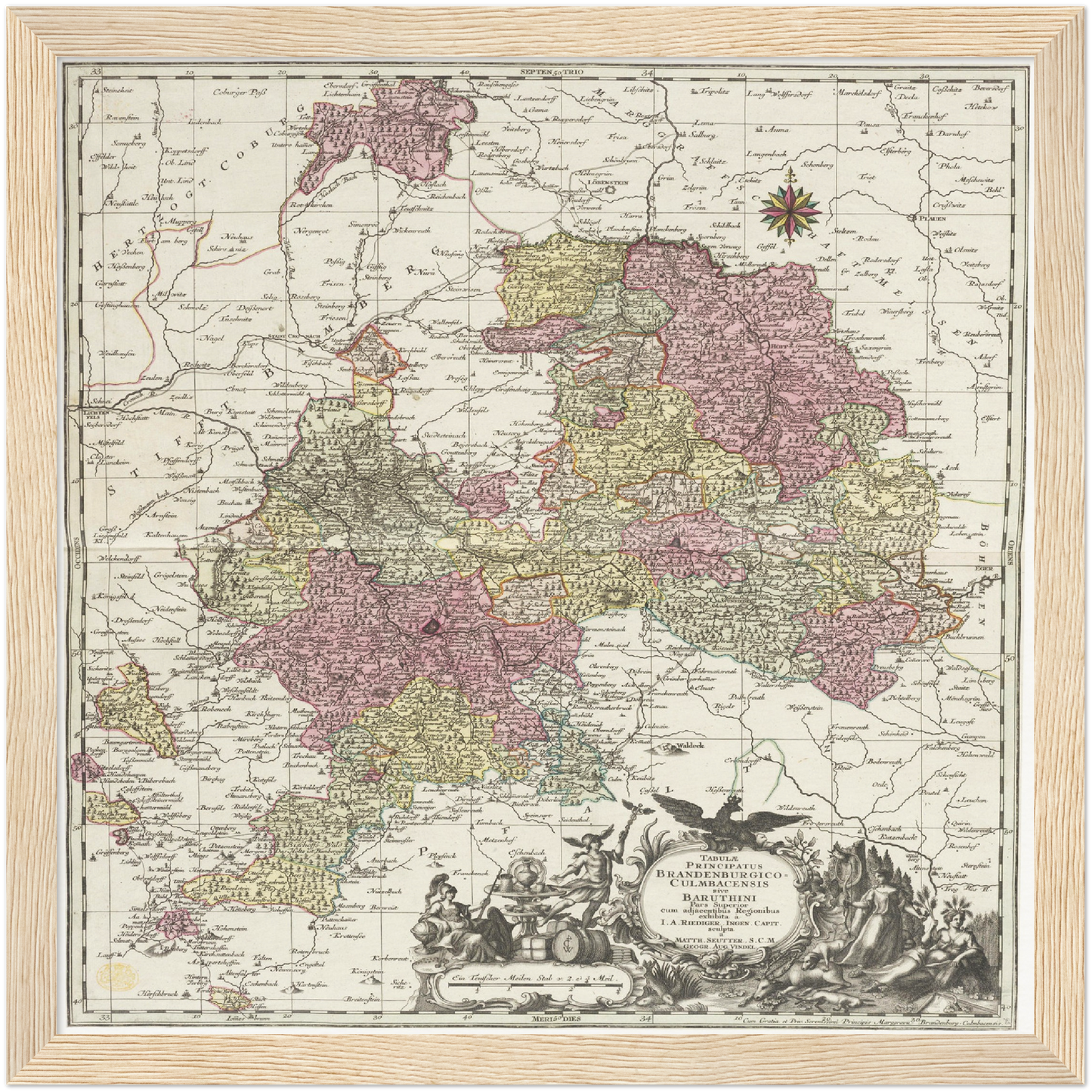 Historical city map  Test product horizontal 3 sizes
