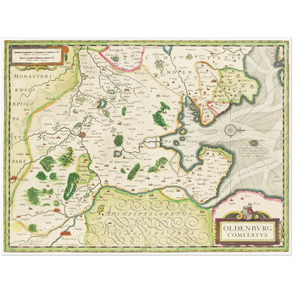 Historical city map  Test product horizontal 3 sizes