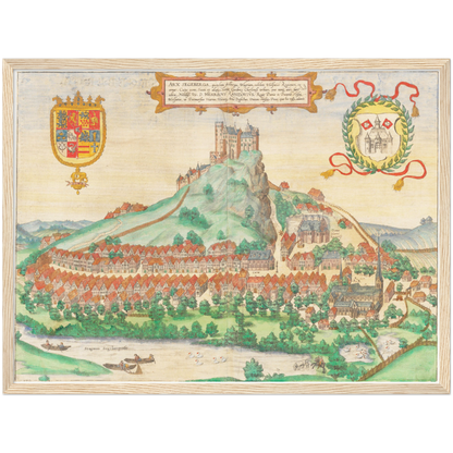 Historical city map  Test product horizontal 3 sizes