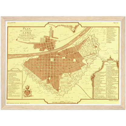 Historical city map  Test product horizontal 3 sizes