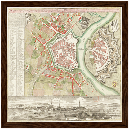 Historical city map  Test product horizontal 3 sizes