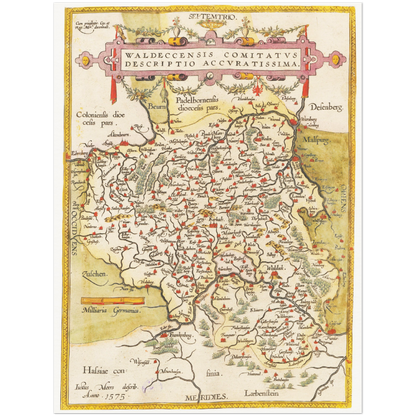 Historical city map  Test product horizontal 3 sizes