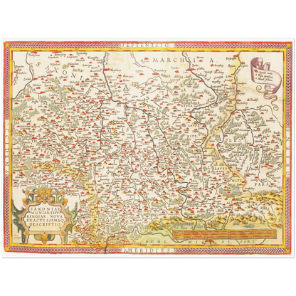 Historical city map  Test product horizontal 3 sizes